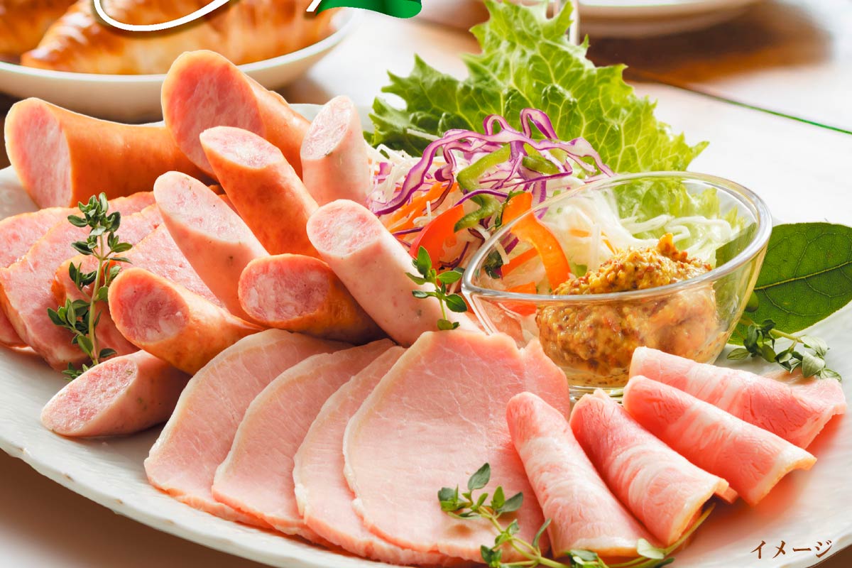 北海道千歳ハム北海道産豚肉使用のウィンナー・ハム・ソーセージ10品の詰合せギフトセットです。【北海道千歳ハム】