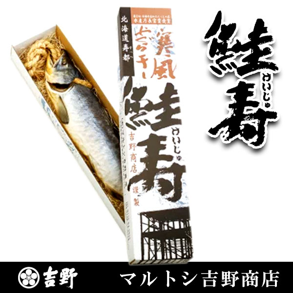 寒風やぐら干し鮭寿（けいじゅ） Mサイズ(約2.0kg)【寿都町 マルトシ吉野商店】