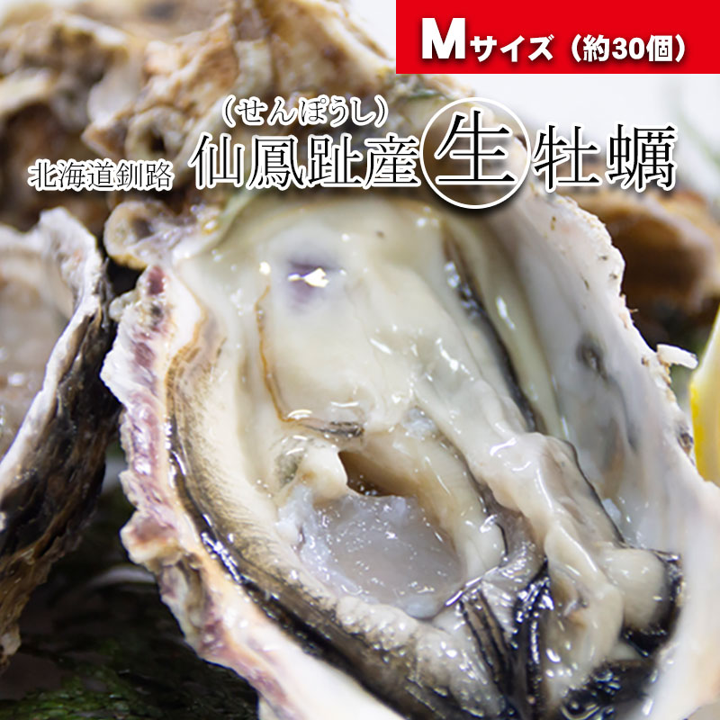 Mサイズ（150g以上／個）大箱（約30個）／北海道仙鳳趾産 殻付き牡蠣「昆布の森の牡蠣」【舎 こんの水産】