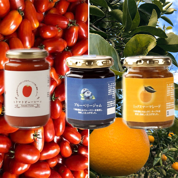 自然栽培ジャムとトマト加工品セット（4瓶セット）