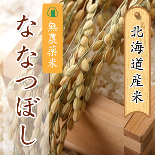 北海道産 無農薬米 ななつぼし